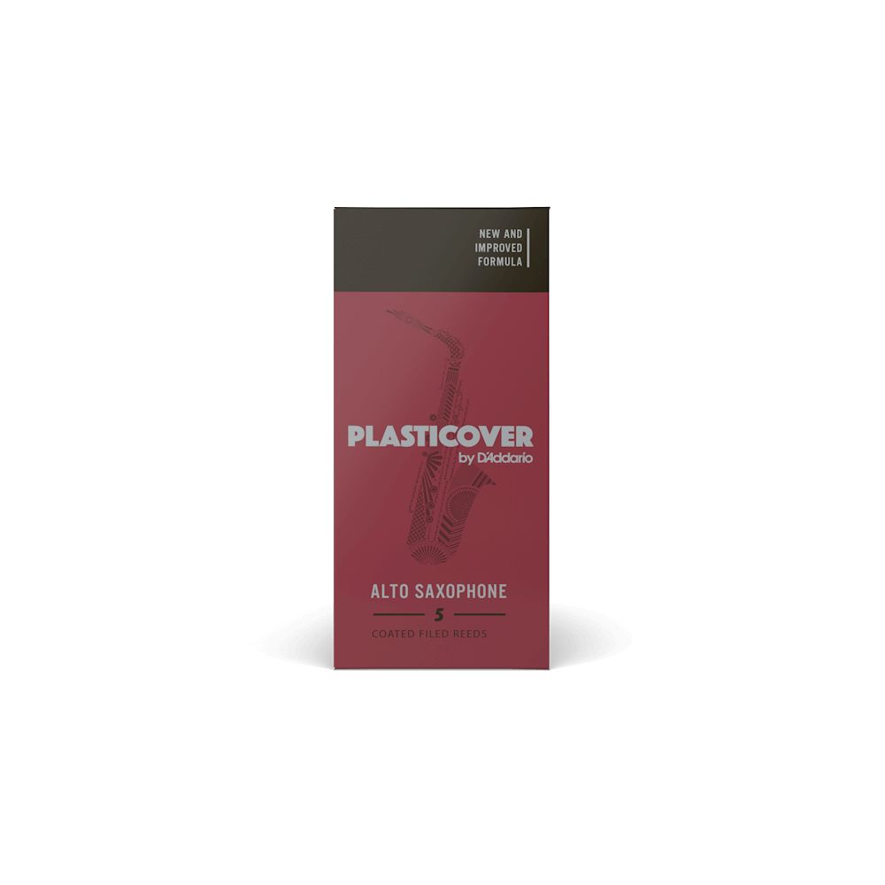 Rico Plasticover Alto Saxophone Reeds, 5-Pack