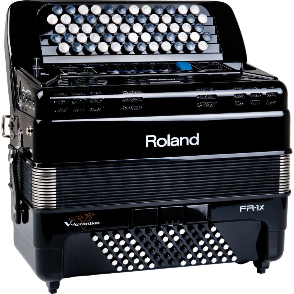 Roland FR-1xb Button V-Accordion, 72 Bass, Black
