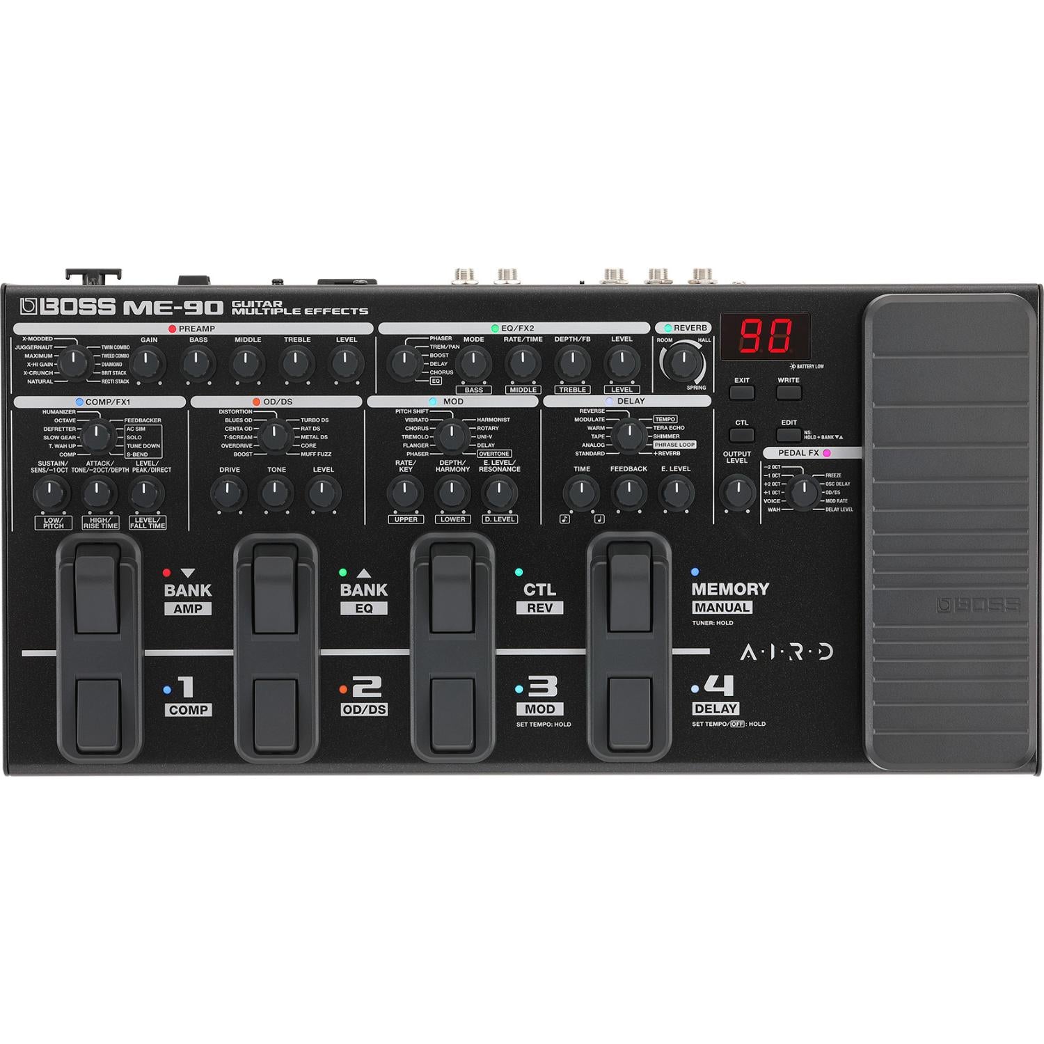 BOSS ME-90 Guitar Multiple Effects Pedal Board