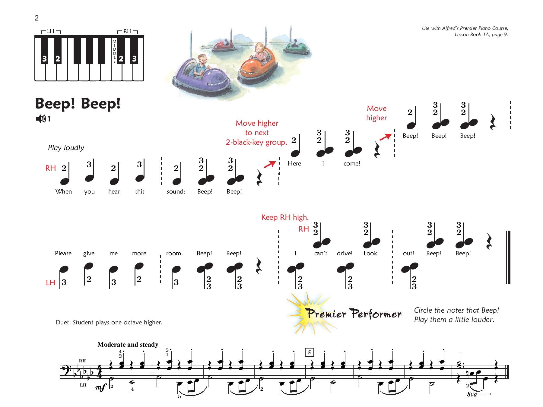 Alfred's Premier Piano Course, Performance 1A