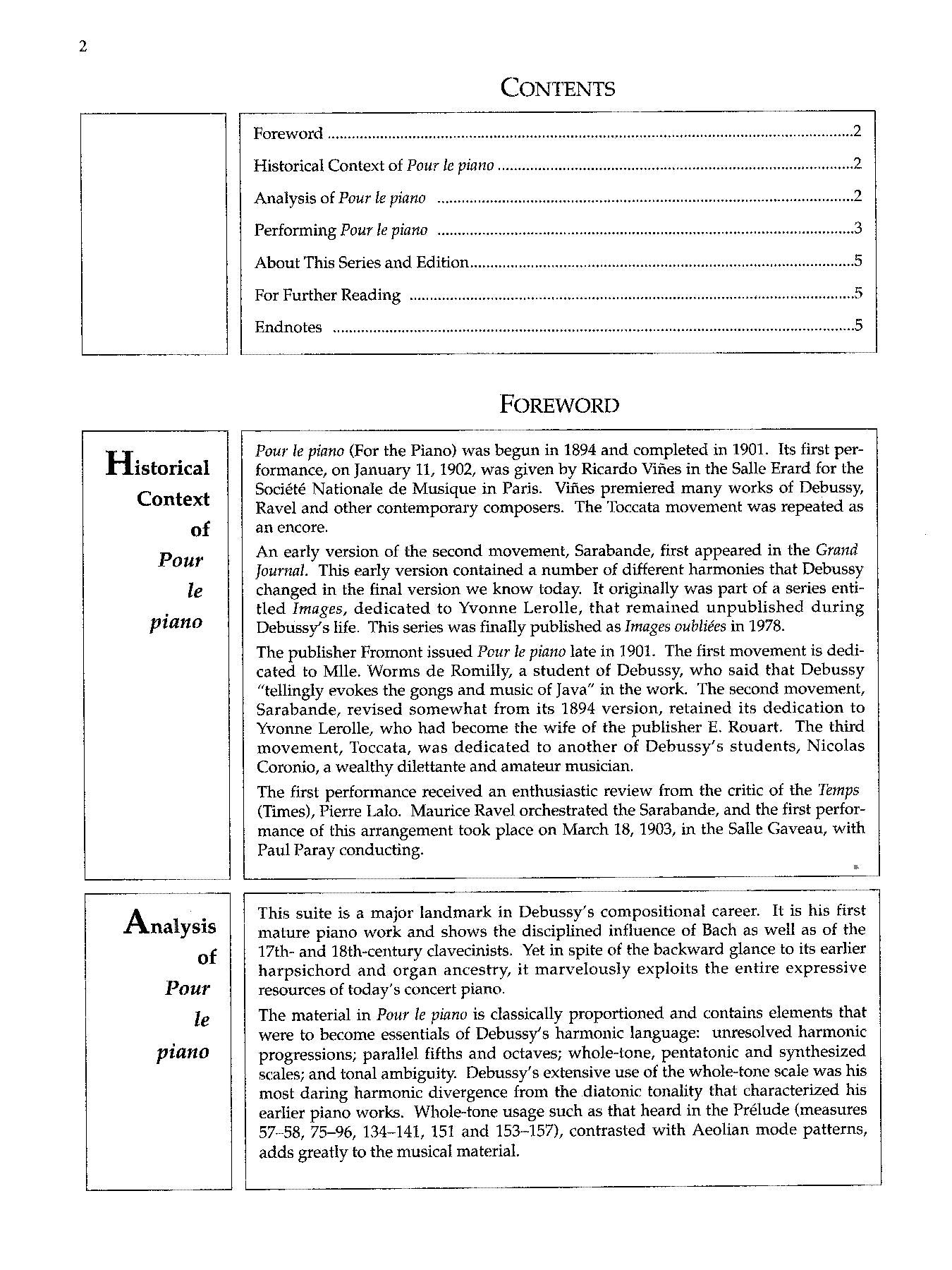 Debussy: Pour le Piano