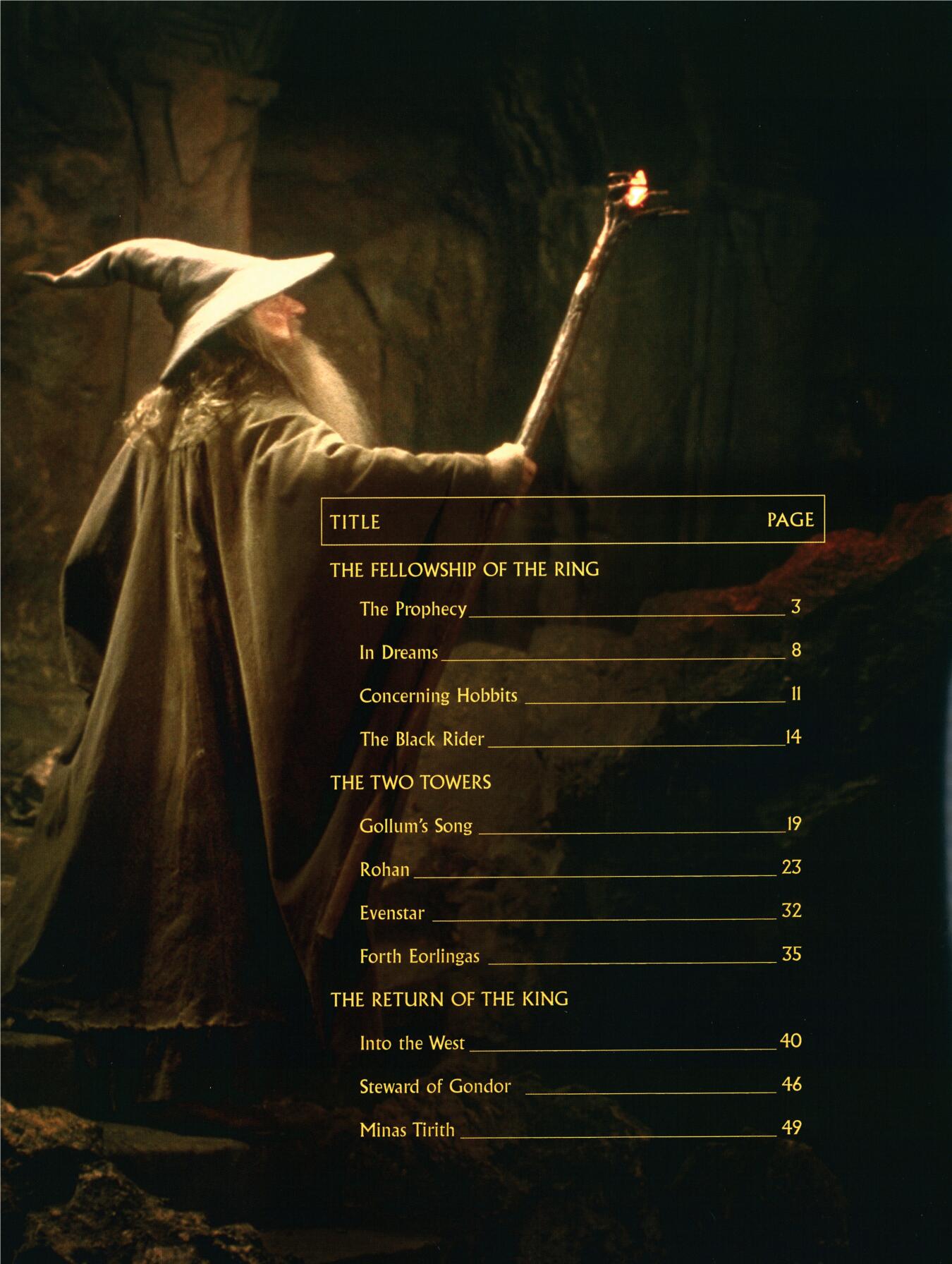 The Lord of the Rings Trilogy for Easy Piano