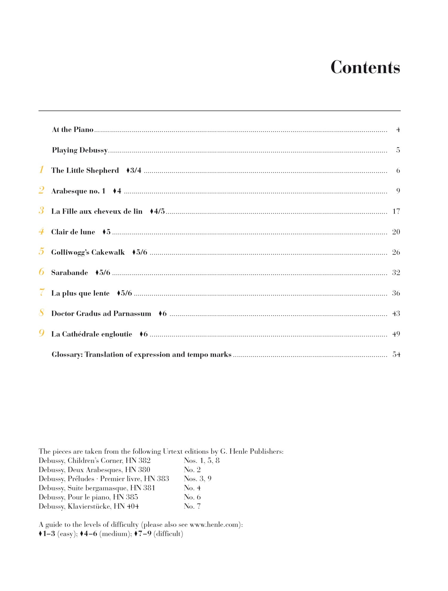 Debussy at the Piano 9 Well-known Original Pieces
