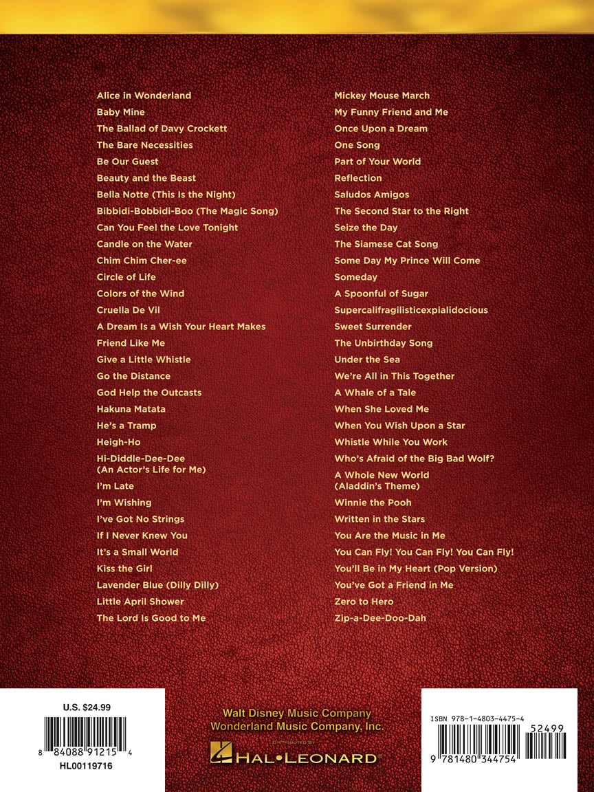 The Disney Collection for Easy Piano