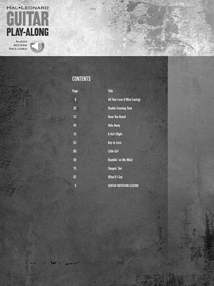 Blues Breakers with John Mayall & Eric Clapton Guitar Play-Along