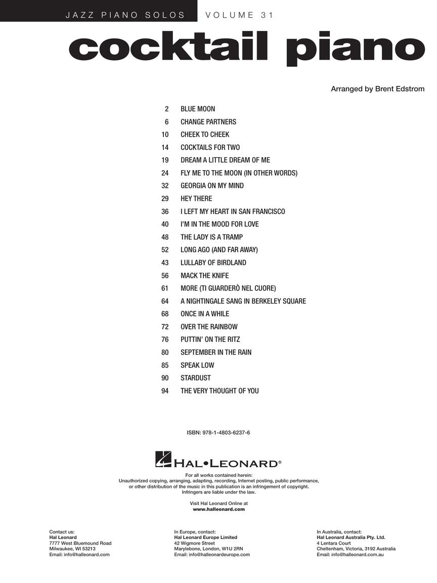 Cocktail Piano - Jazz Piano Solos