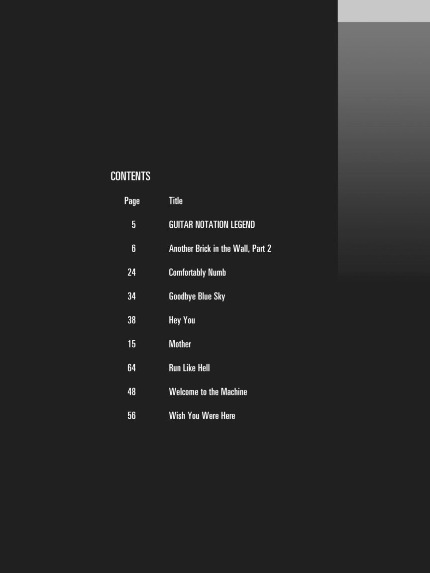 Pink Floyd Classics Guitar Play-Along