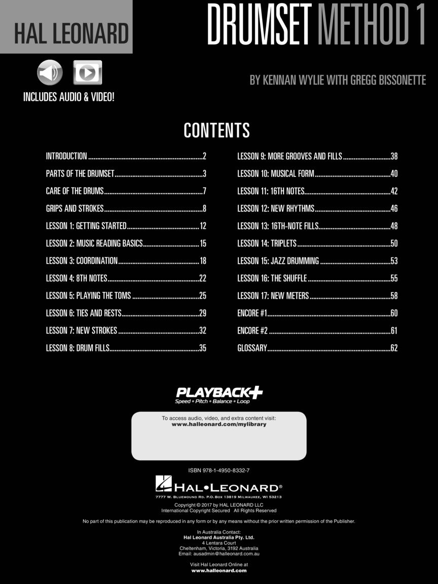 Hal Leonard Drumset Method, Book 1
