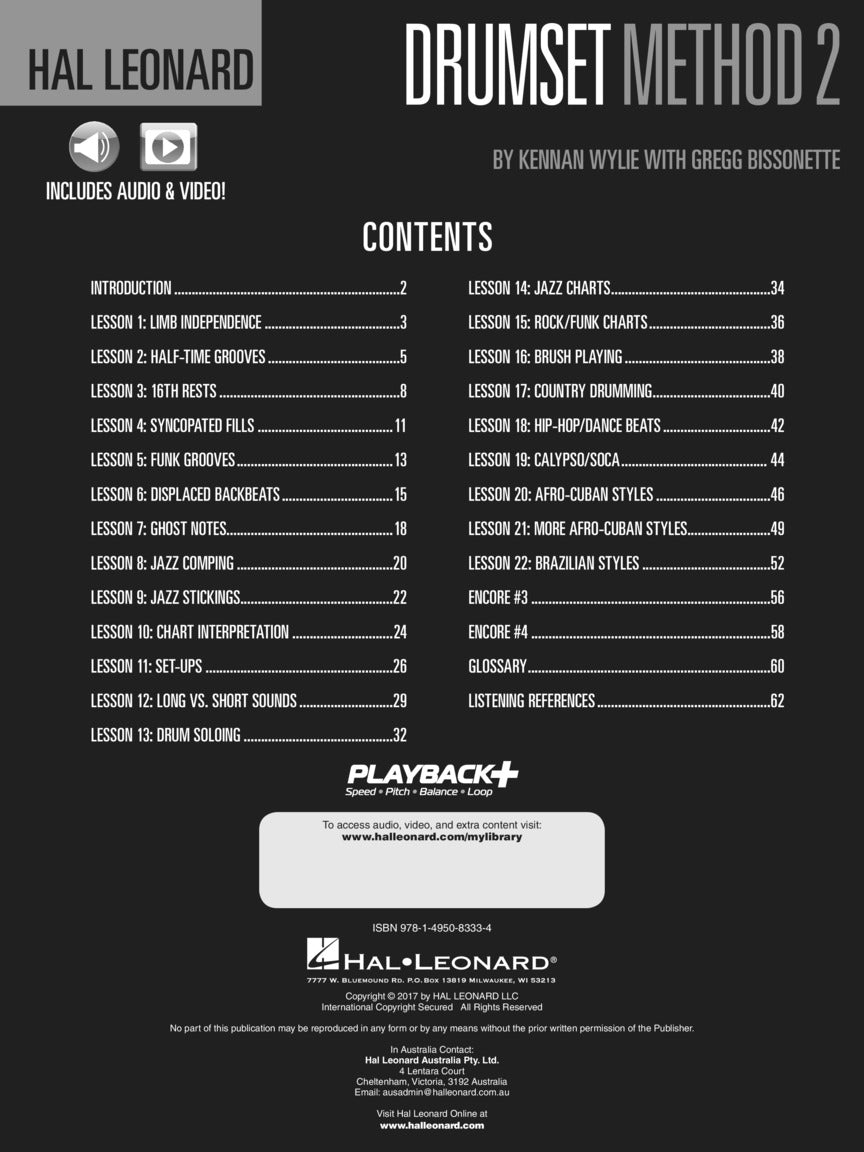 Hal Leonard Drumset Method, Book 2