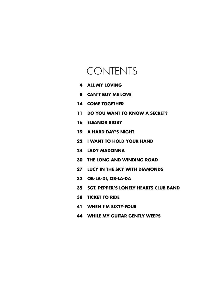 The Beatles for Easy Classical Piano arr. Phillip Keveren