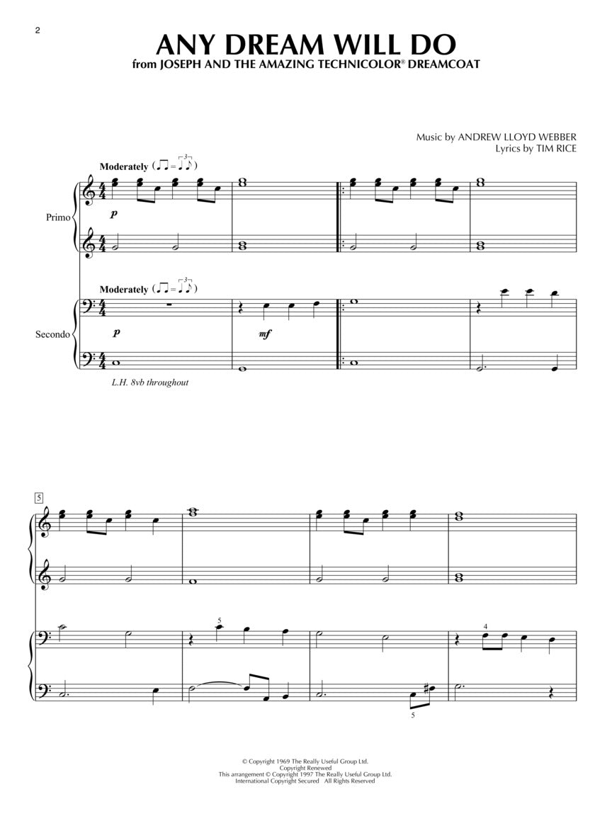 Andrew Lloyd Webber Favorites for Piano Duet