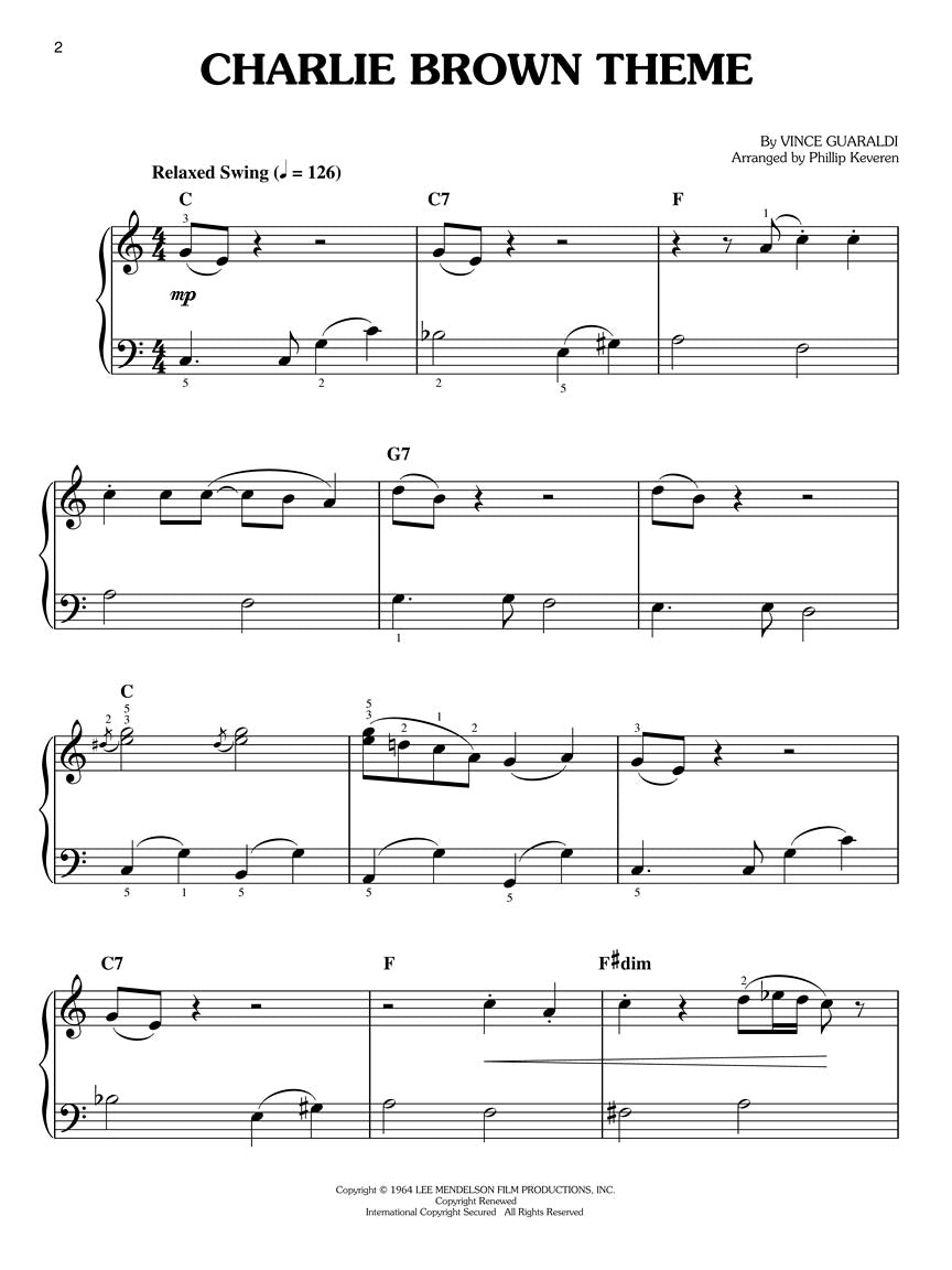 The Vince Guaraldi Collection for Easy Piano arr. Phillip Keveren