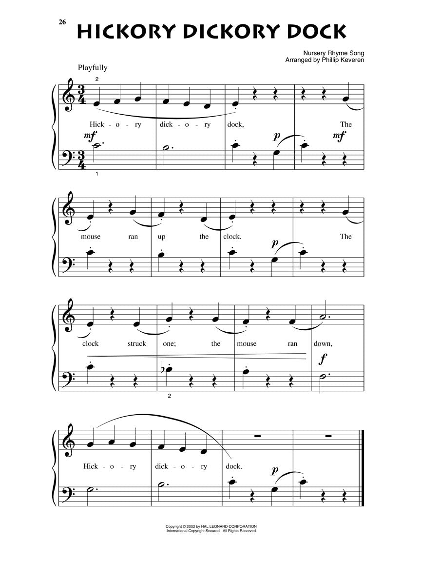 Kids' Favorites for Beginner Piano Solo arr. Phillip Keveren