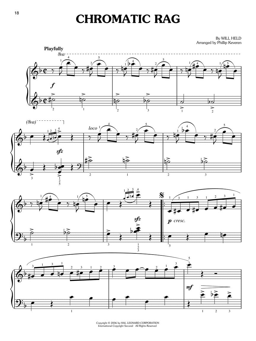 Ragtime Classics for Easy Piano arr. Phillip Keveren