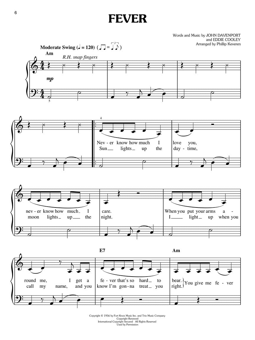 Pop Gems of the '50s for Easy Piano arr. Phillip Keveren