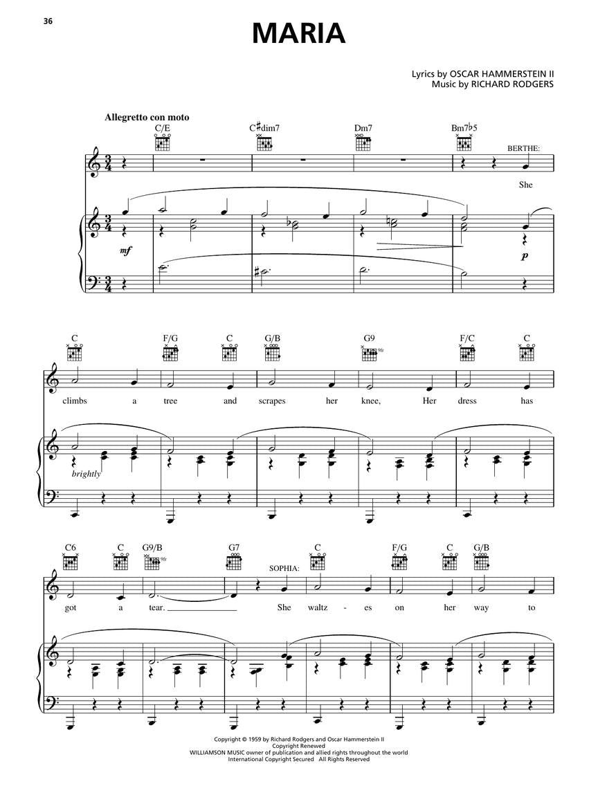 Sound of Music Vocal Selections with Piano Acc. Tracks