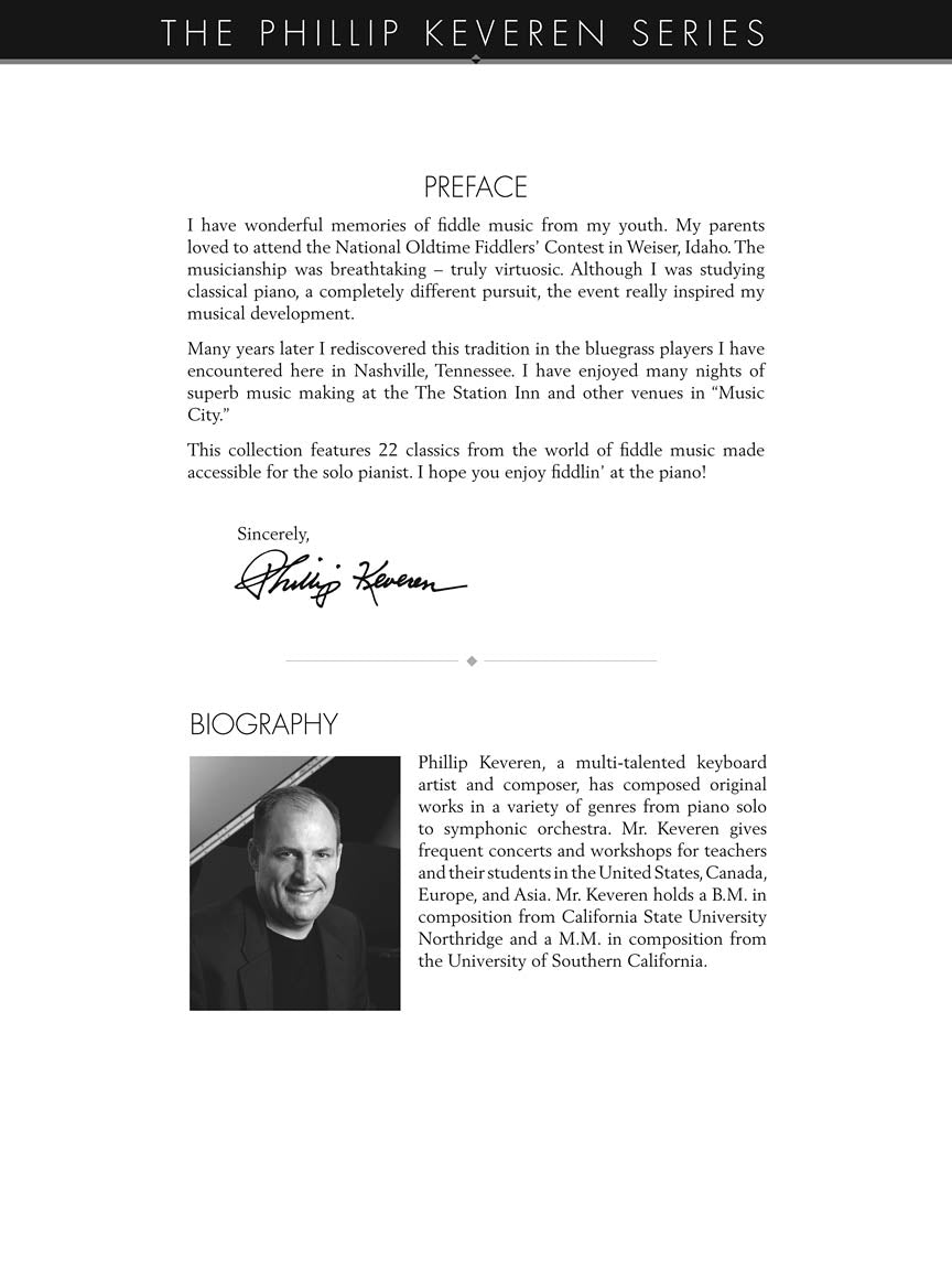 Fiddlin' at the Piano for Piano Soloist arr. Phillip Keveren