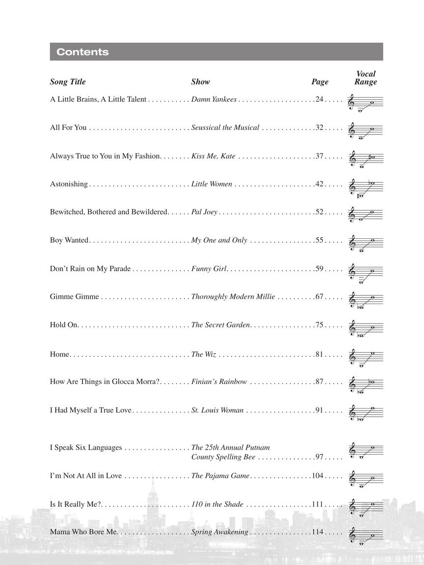 Broadway Presents! Teens' Musical Theatre Anthology: Female Edition