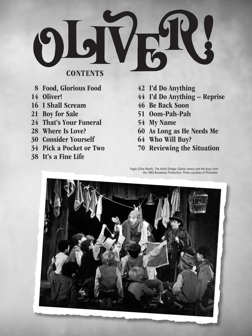 Oliver Vocal Selections