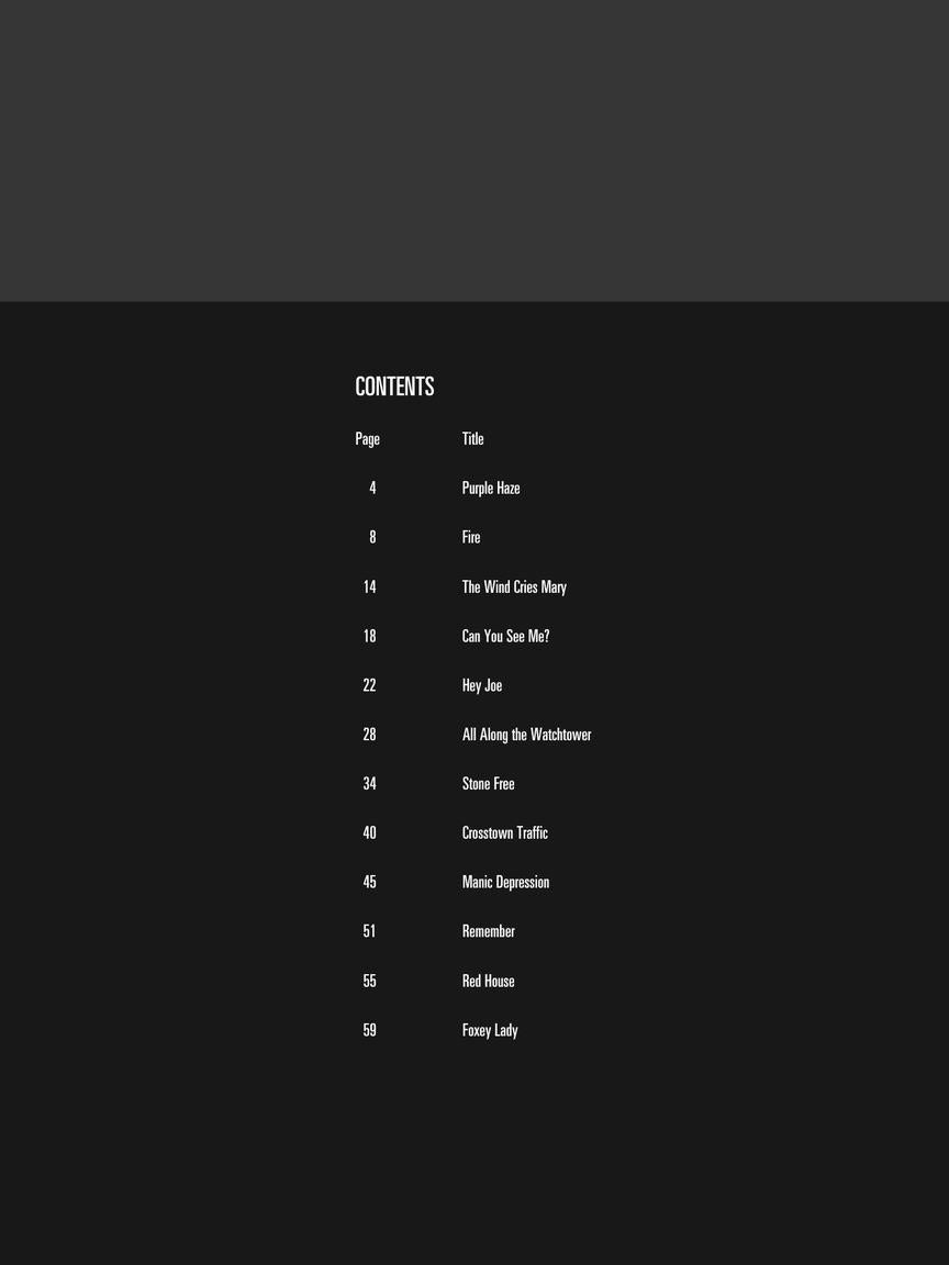 Jimi Hendrix Experience - Smash Hits, Drum Play-Along Volume 11