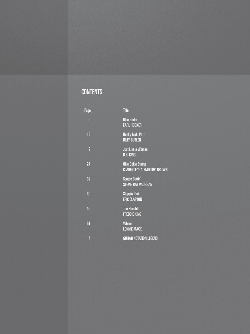 Blues Instrumentals Guitar Play-Along