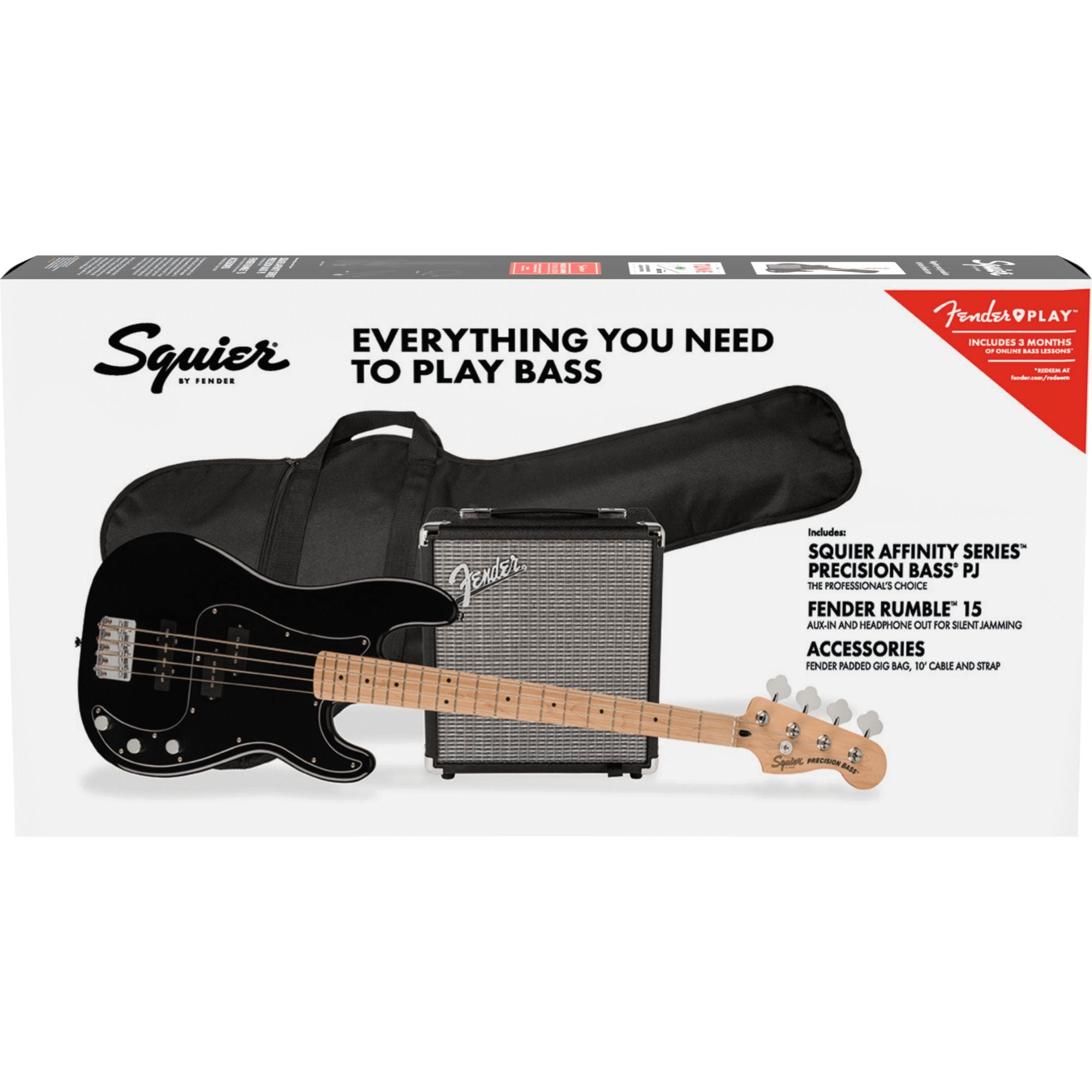 Squier Affinity Series Precision Bass PJ Pack