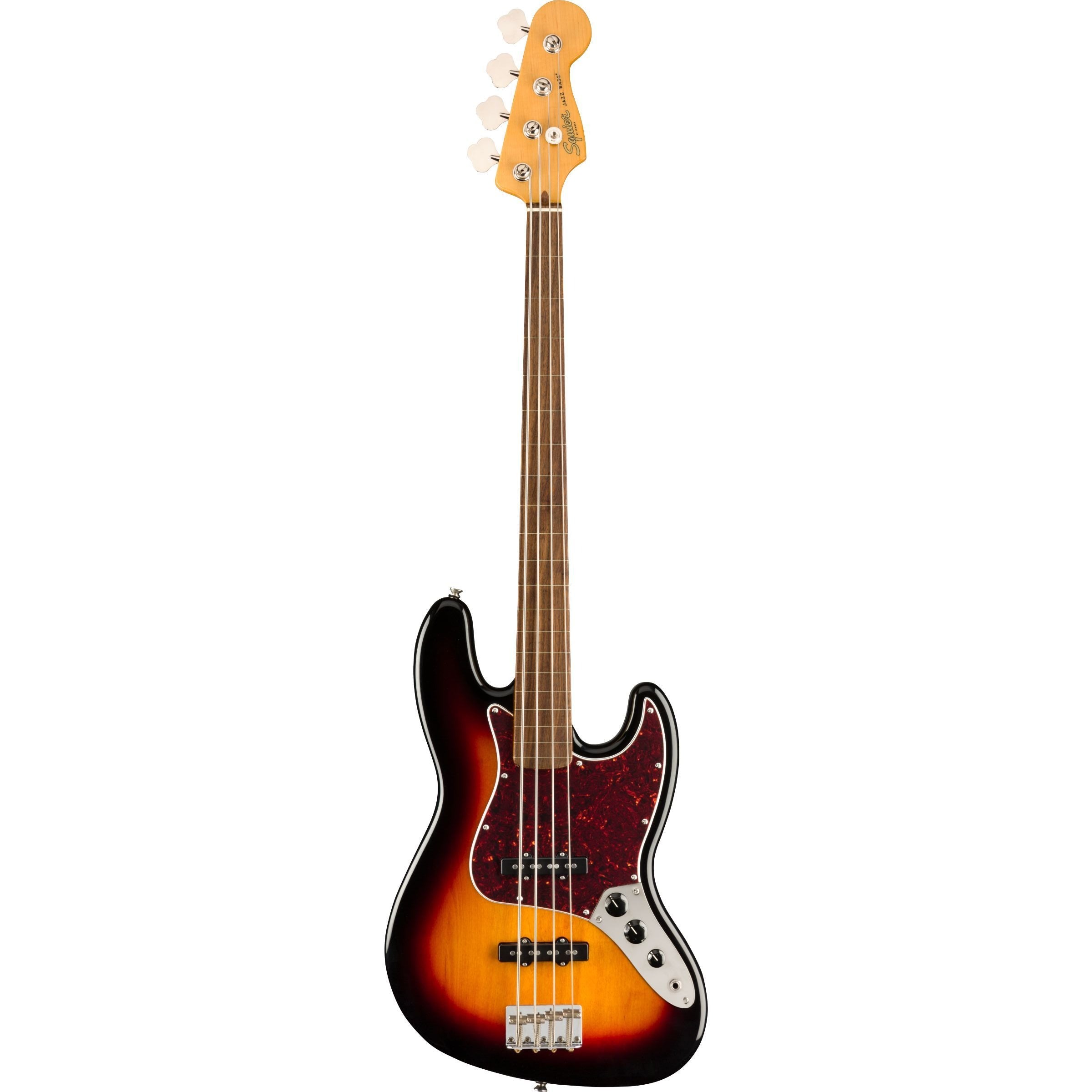 Squier Classic Vibe '60s Jazz Bass Fretless, 3-Color Sunburst