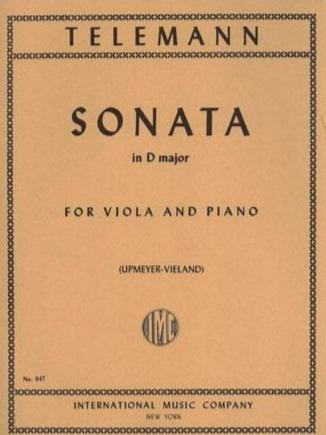 Telemann: Sonata in D Major for Viola and Piano