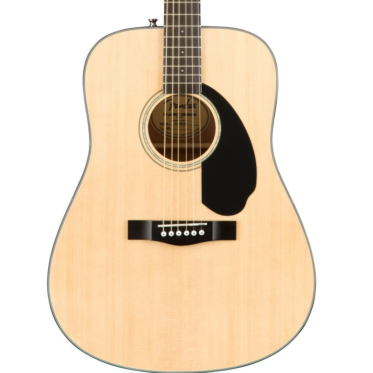 Fender CD-60S Dreadnought Acoustic Guitar, Natural