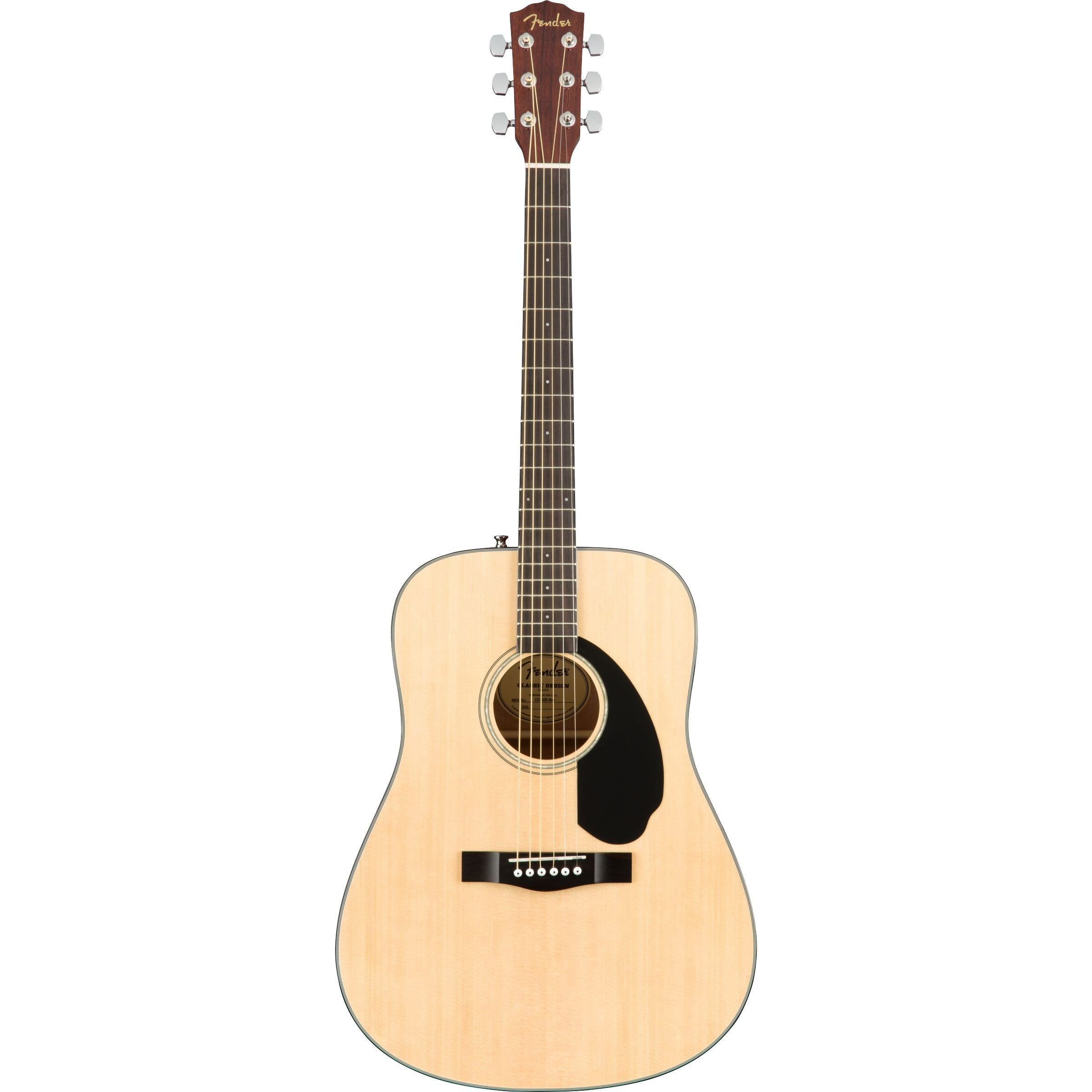 Fender CD-60S Dreadnought Acoustic Guitar, Natural