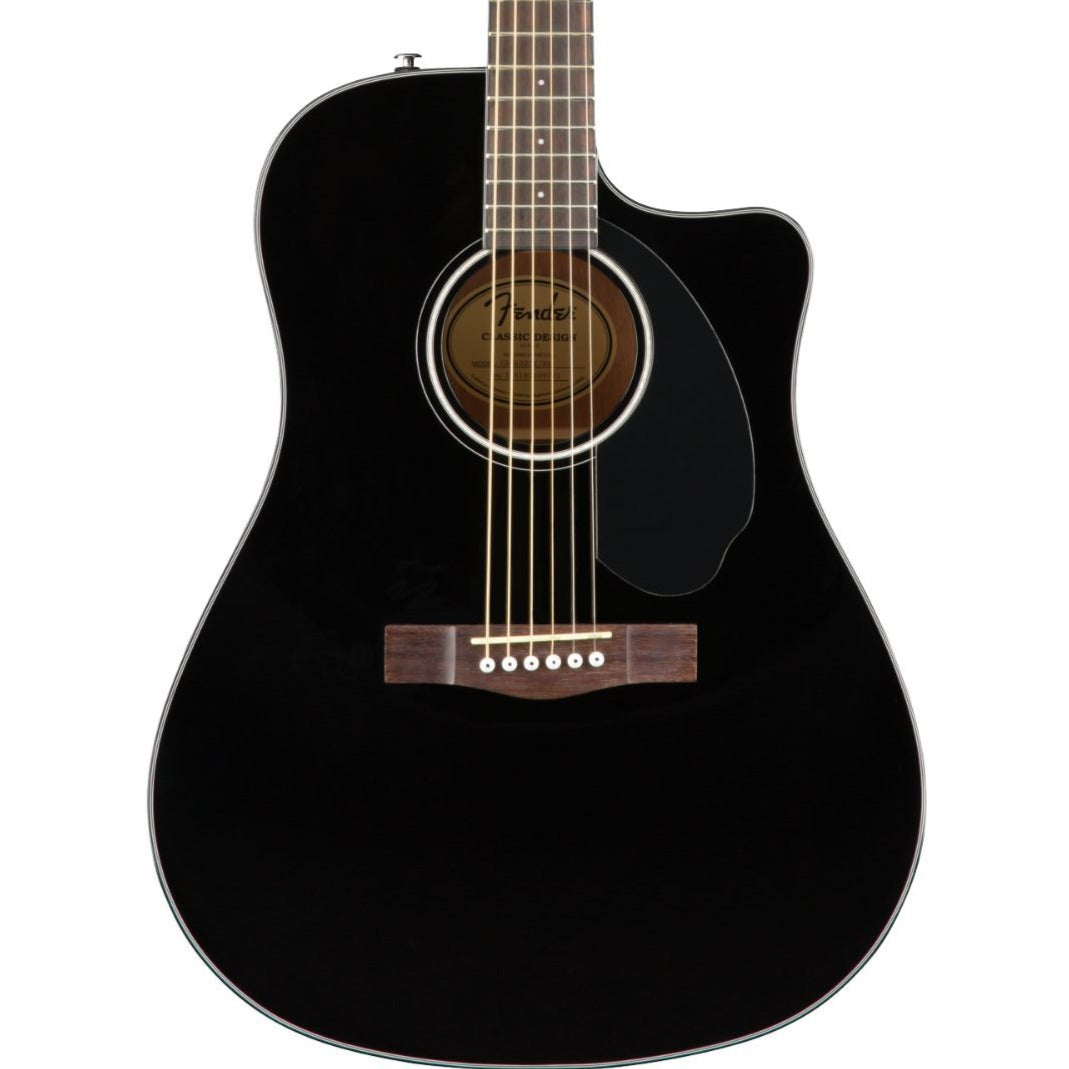 Fender CD-60SCE Acoustic-Electric Guitar, Black