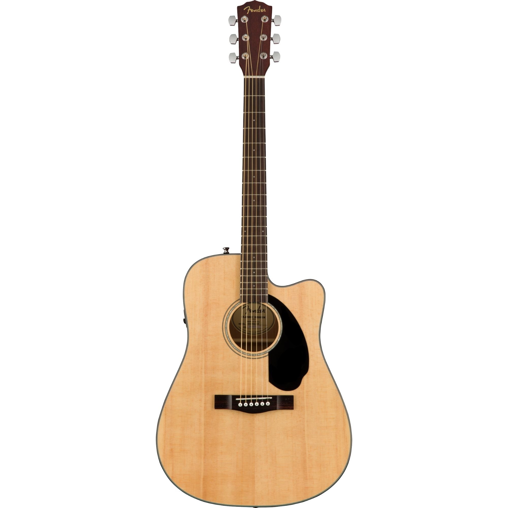 Fender CD-60SCE Acoustic-Electric Guitar, Natural
