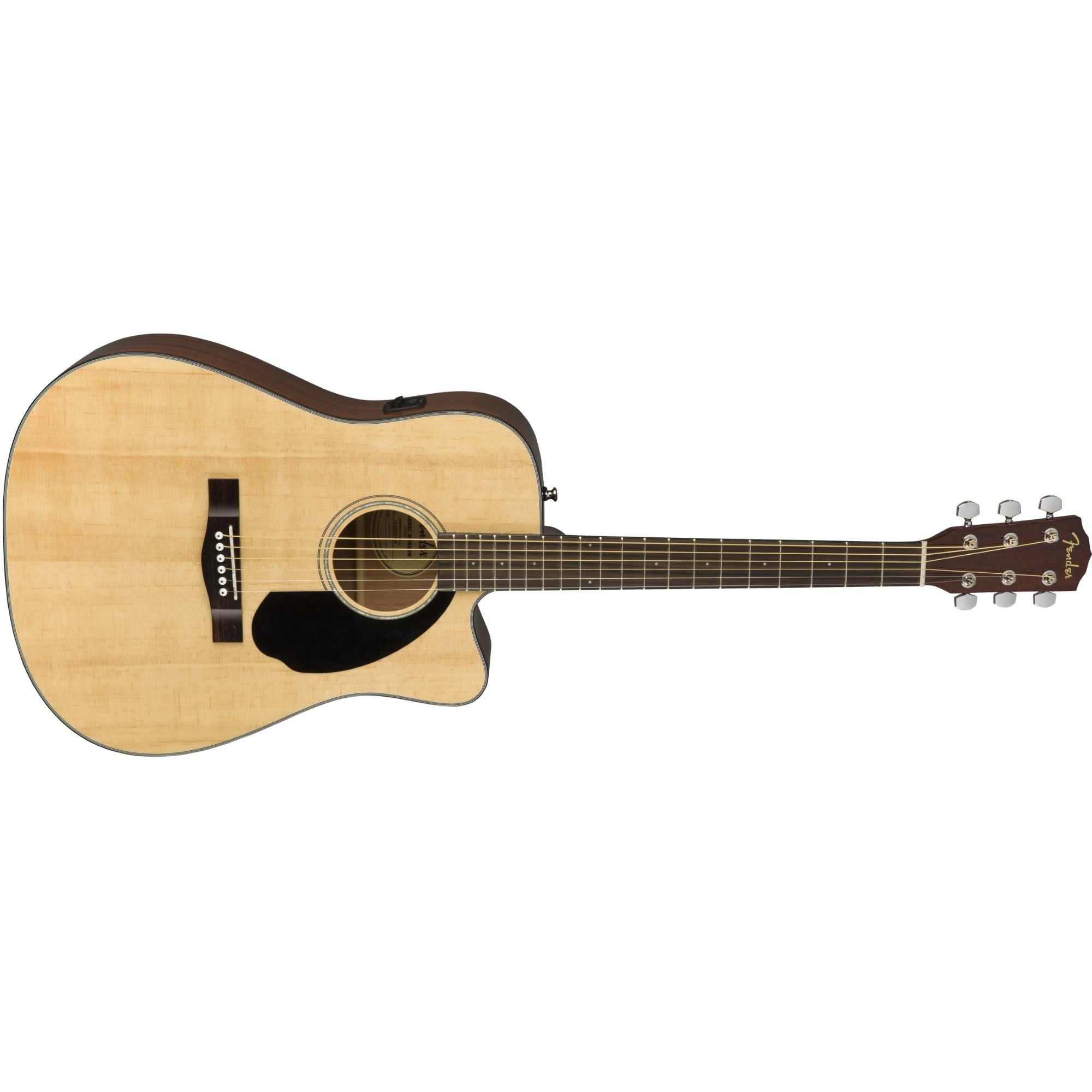 Fender CD-60SCE Acoustic-Electric Guitar, Natural