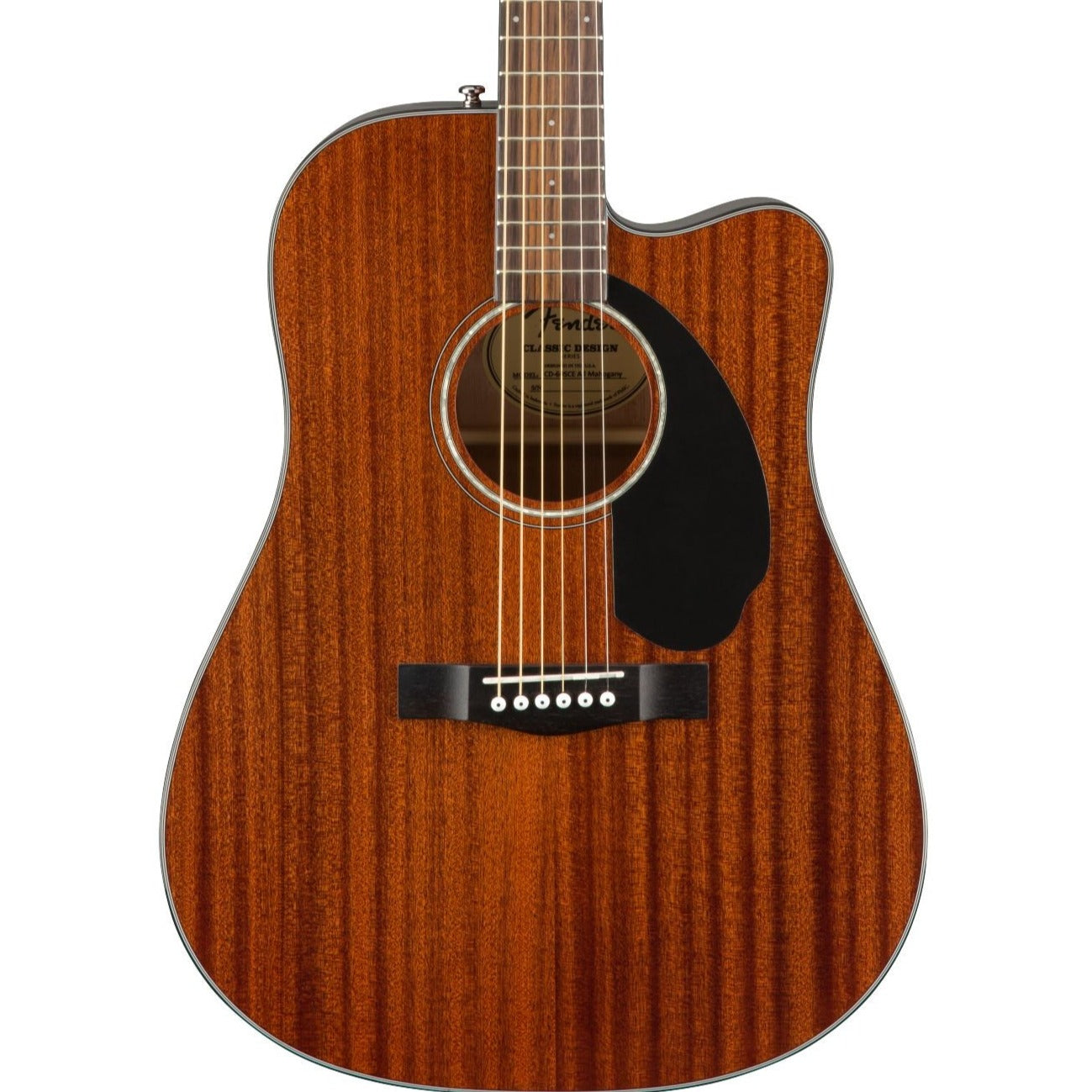 Fender CD-60SCE Acoustic-Electric Guitar, All-Mahogany