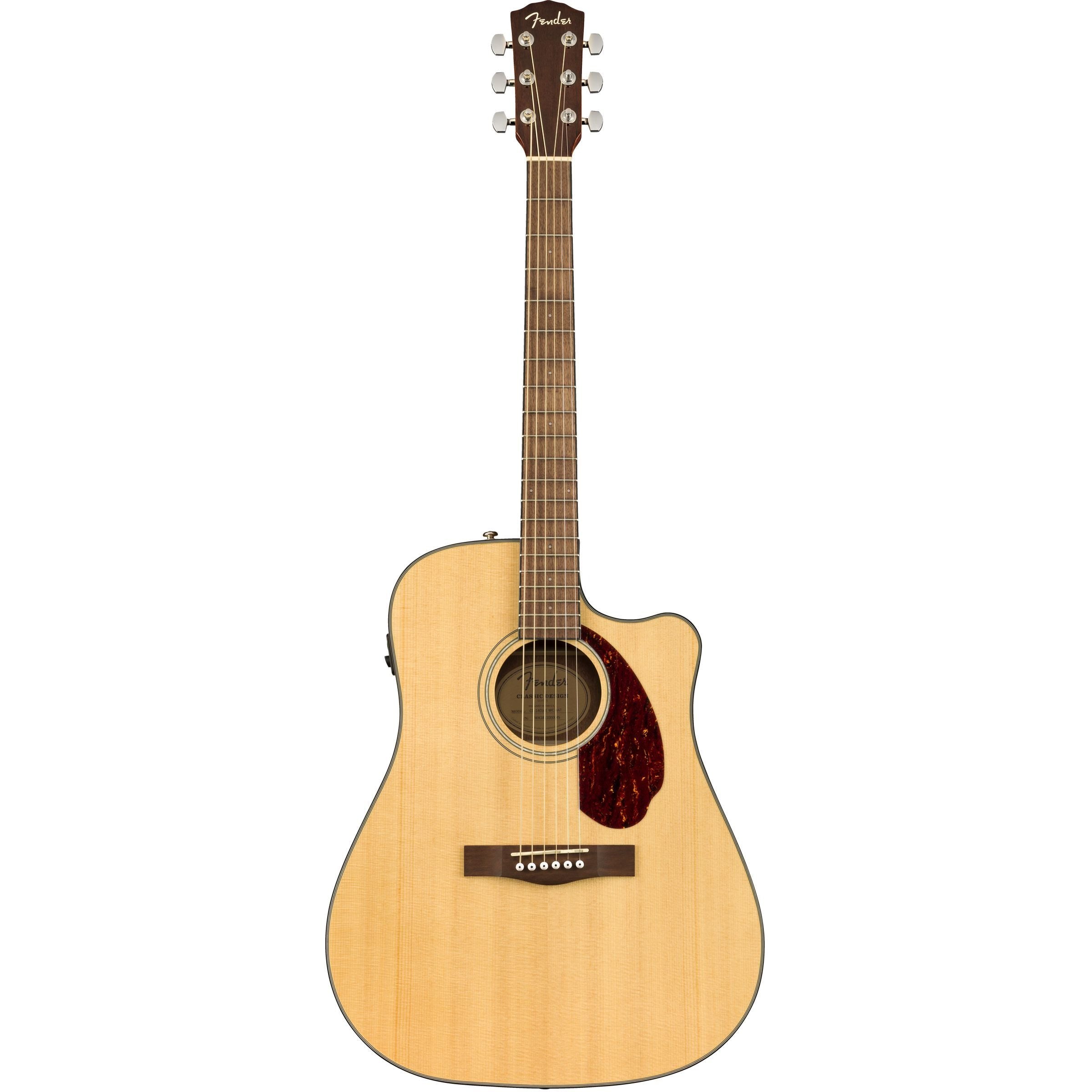 Fender CD-140SCE Acoustic-Electric Guitar, Natural w/ Hardcase