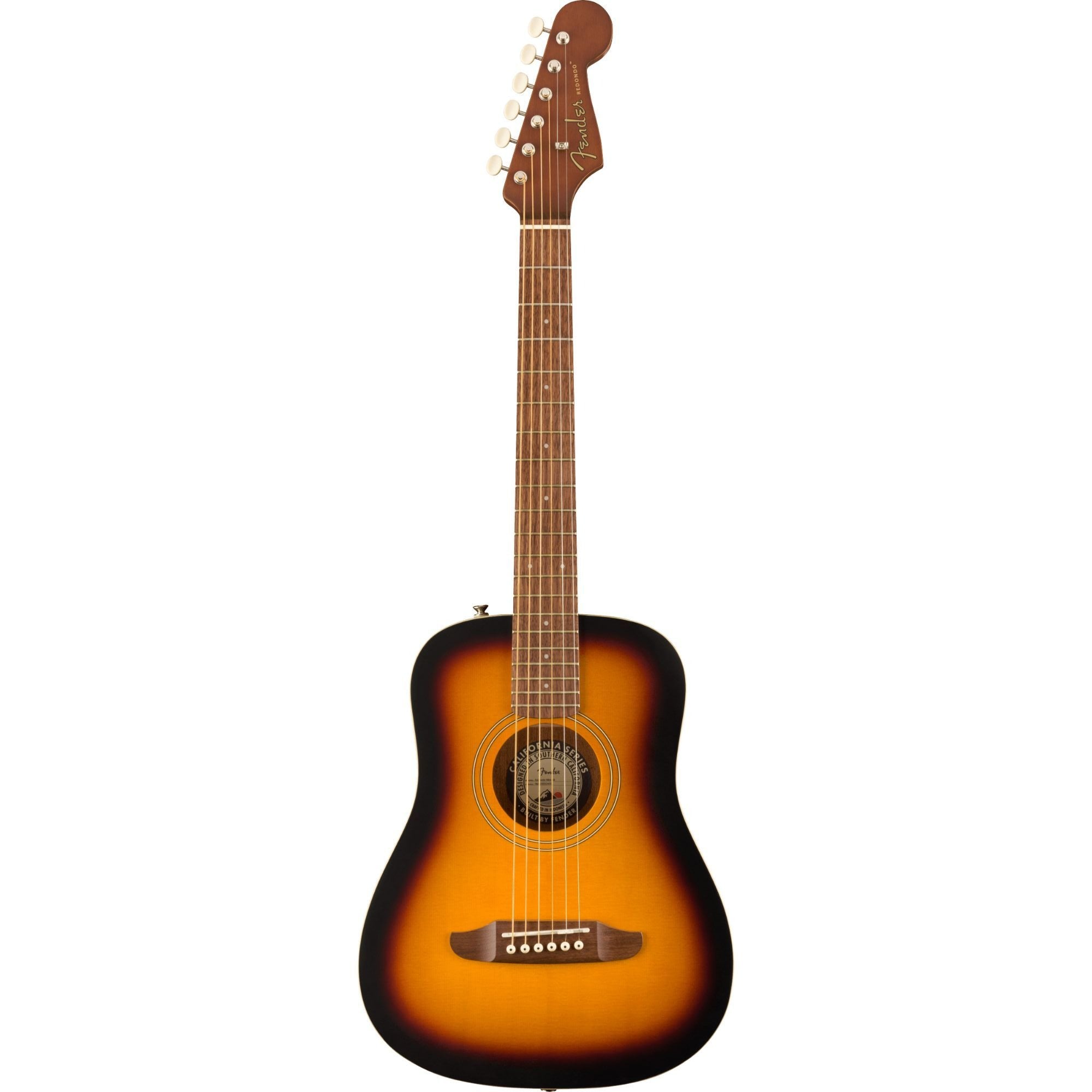 Fender Redondo Mini Acoustic Guitar w/Gig Bag, Sunburst