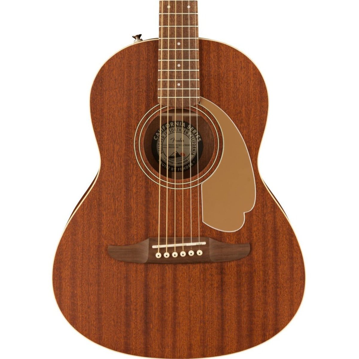 Fender Sonoran Mini Acoustic Guitar w/Gig Bag, All Mahogany