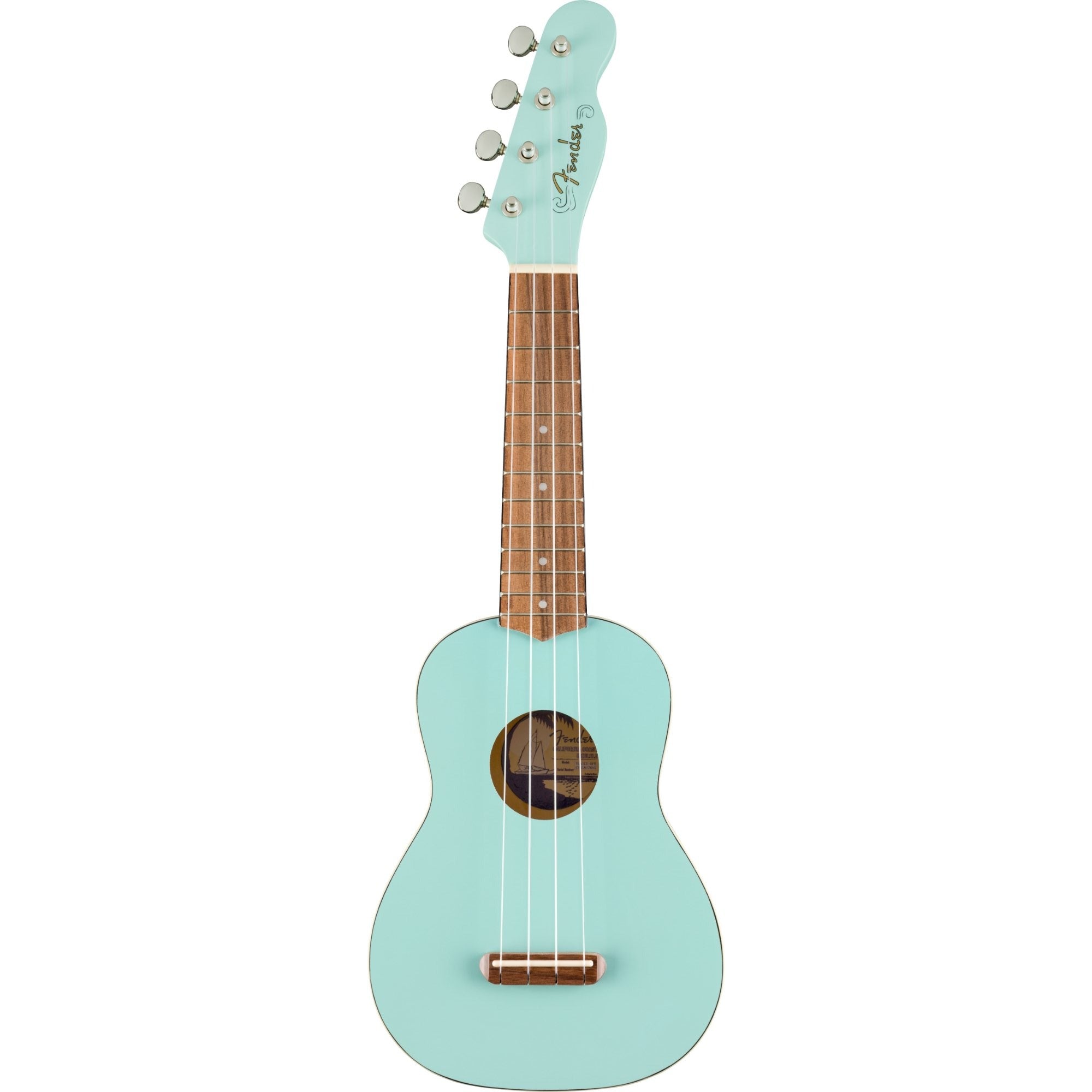 Fender Venice Soprano Ukulele, Daphne Blue