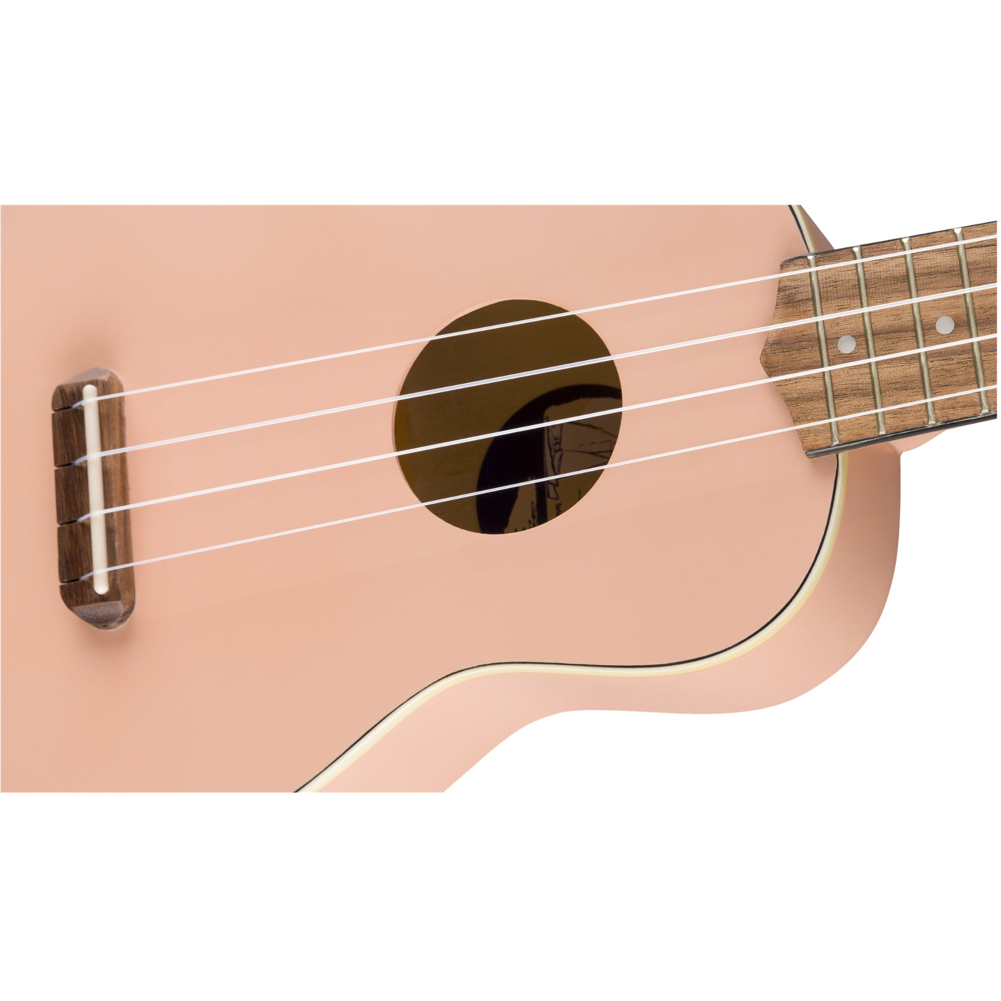 Fender Venice Soprano Ukulele, Shell Pink