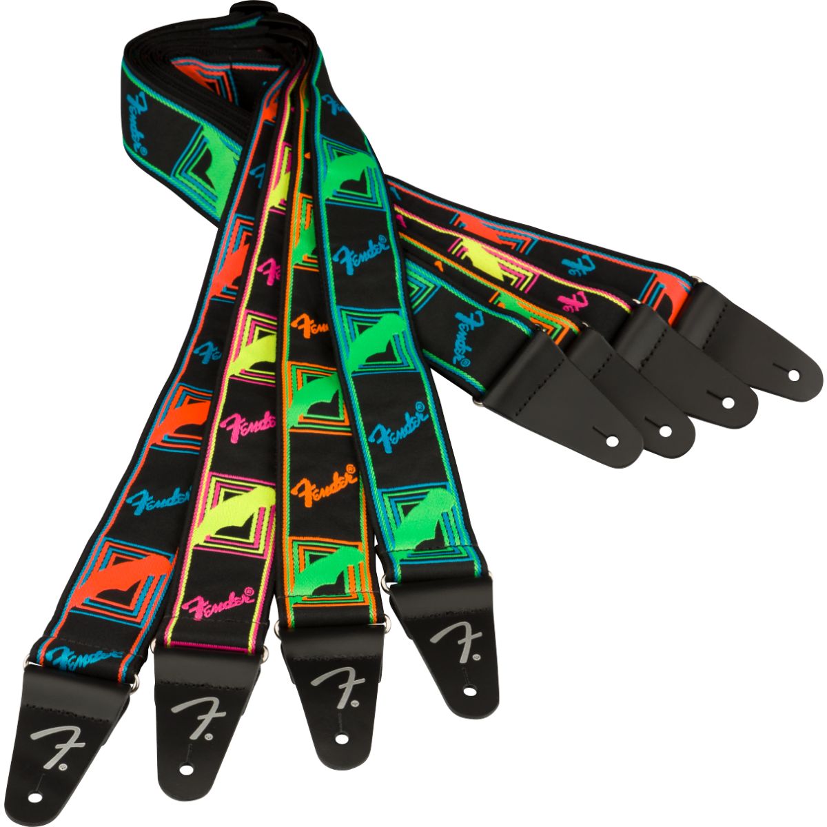 Fender 2" Neon Monogrammed Guitar Strap