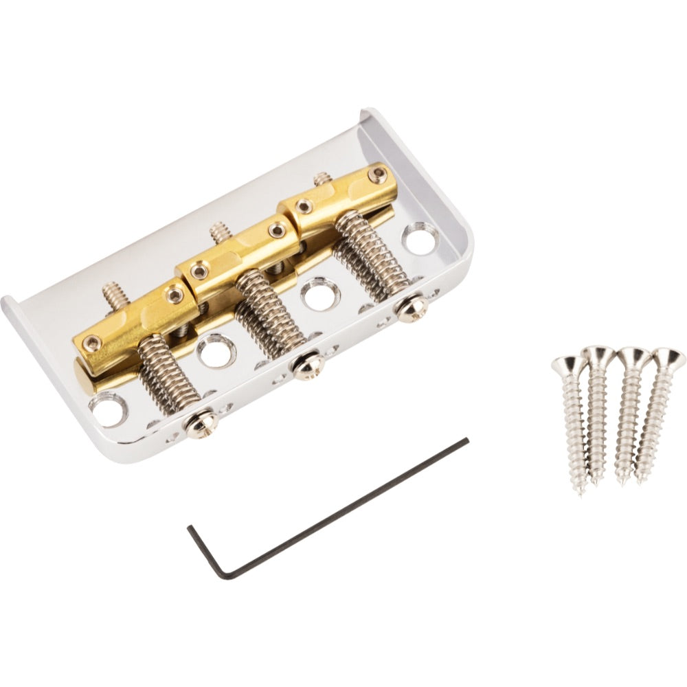 Fender 3-Saddle Custom "Cut-Off" Vintage-Style Tele® Bridge with Compensated Brass Saddles
