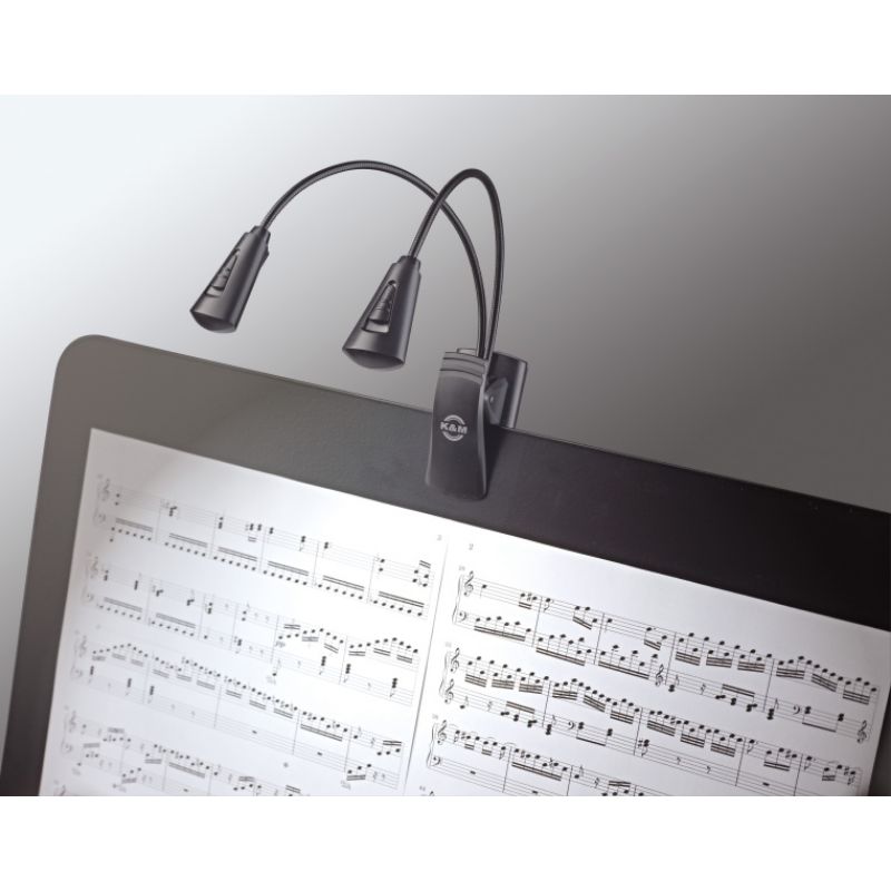 K&M 12244 Music Stand Light, Double2 LED FlexLight