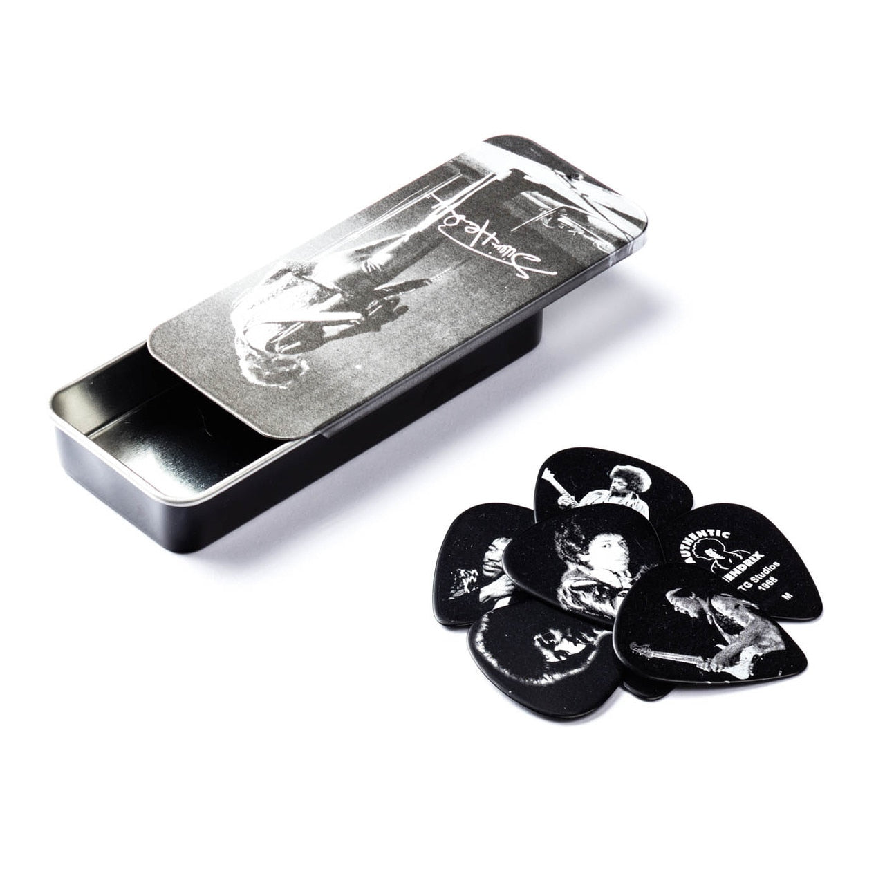 Jimi Hendrix Portrait Pick Tin - Medium