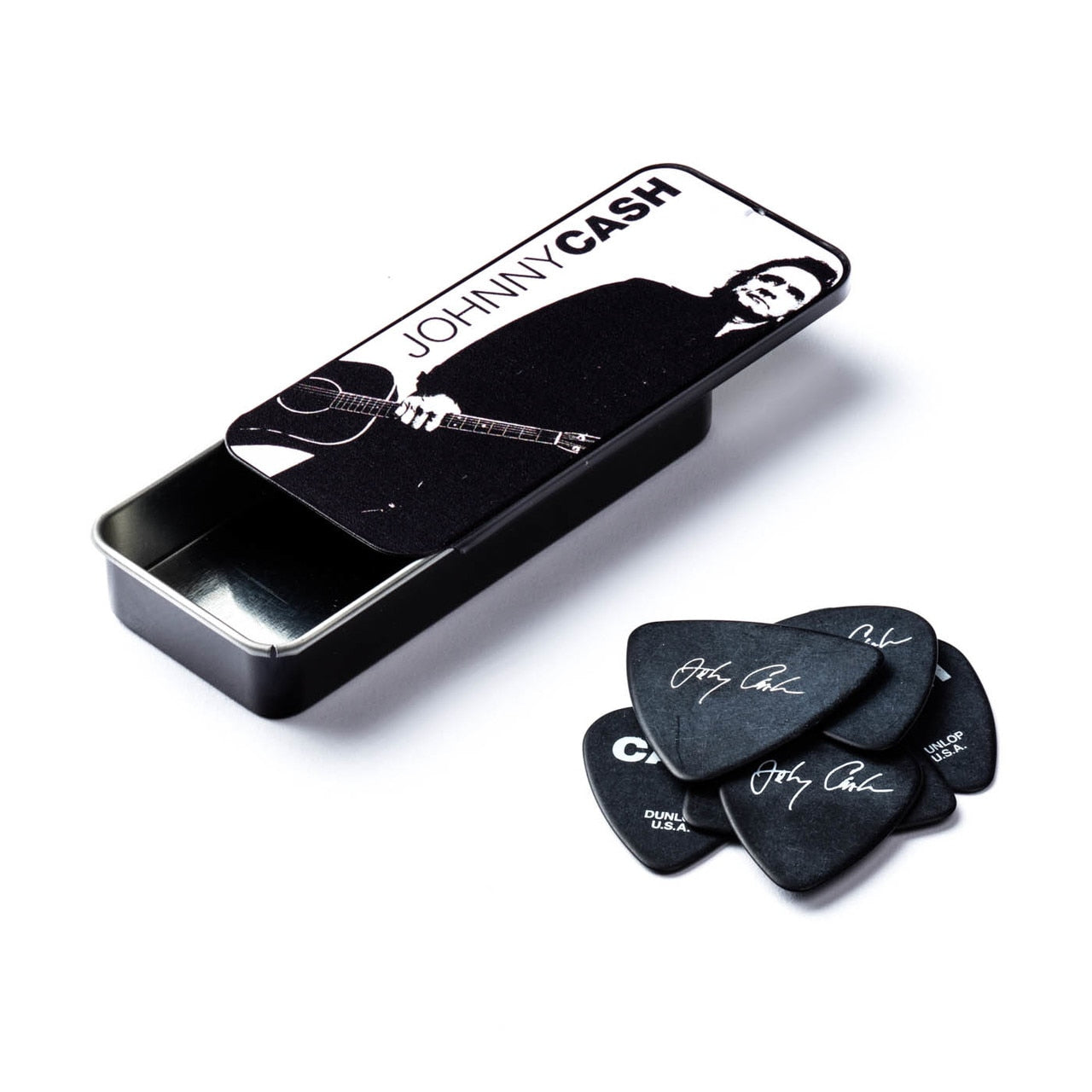 Johnny Cash Legend Pick Tin - Heavy Gauge