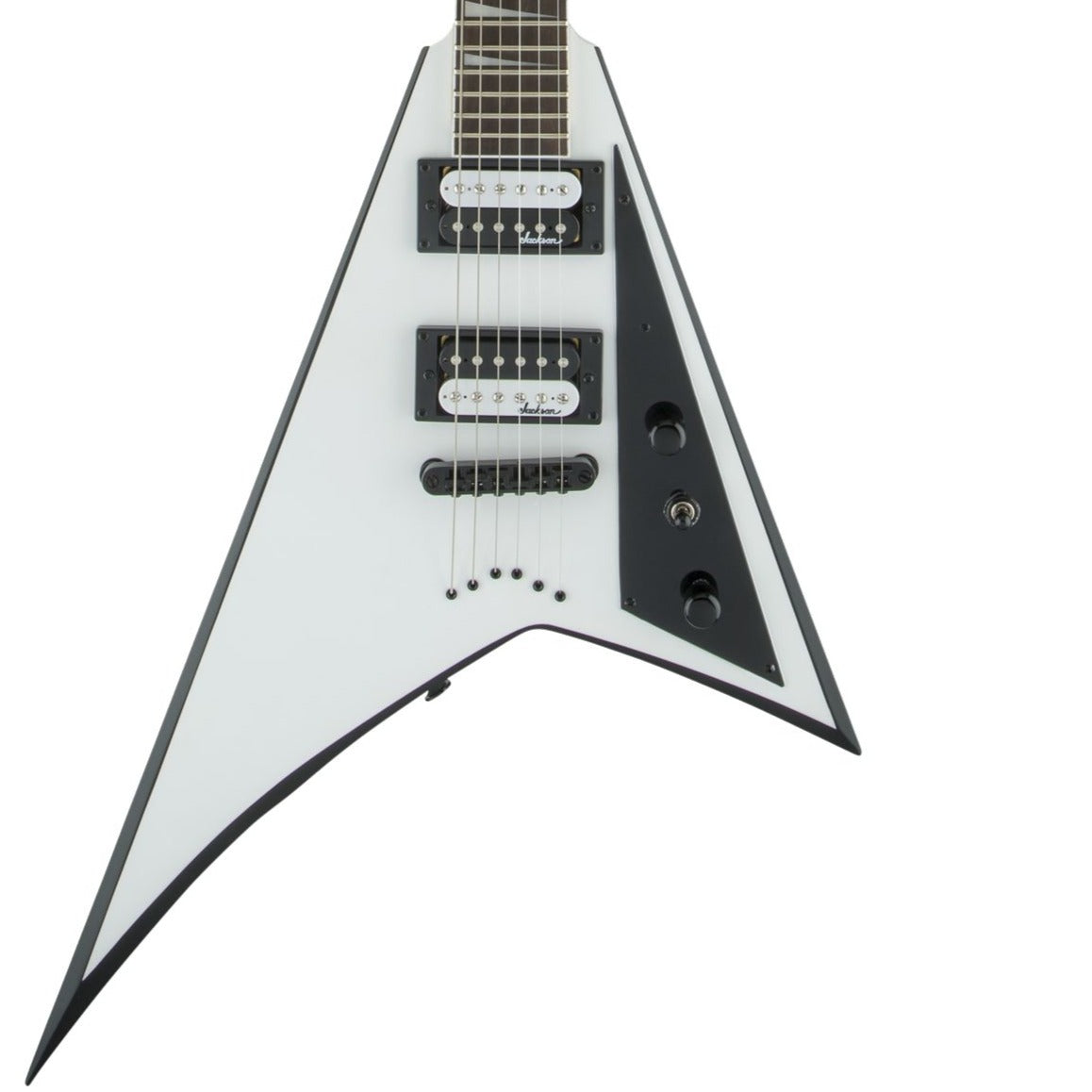 Jackson JS Series Rhoads JS32T, White with Black Bevels