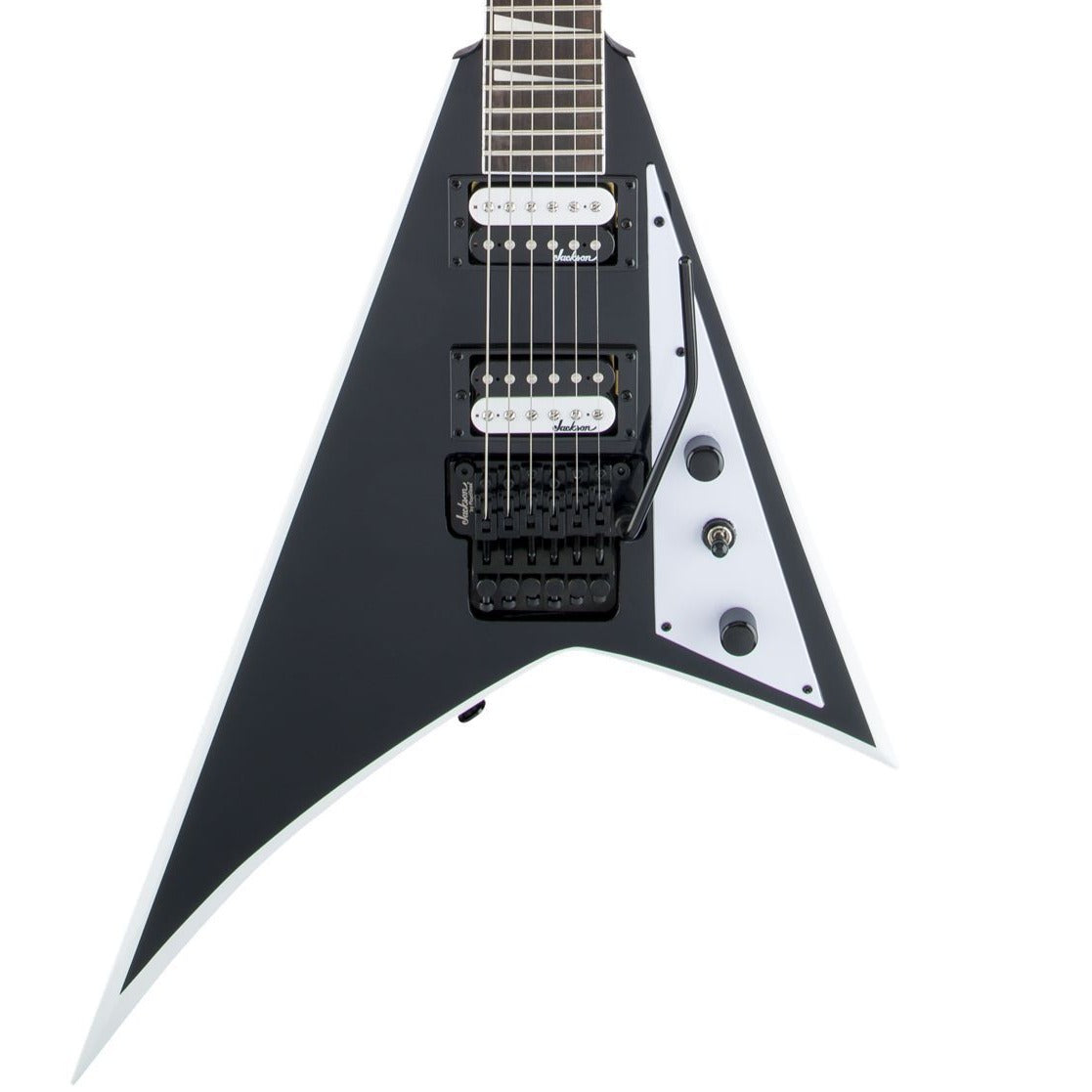 Jackson JS Series Rhoads JS3, Black w/ White Bevels