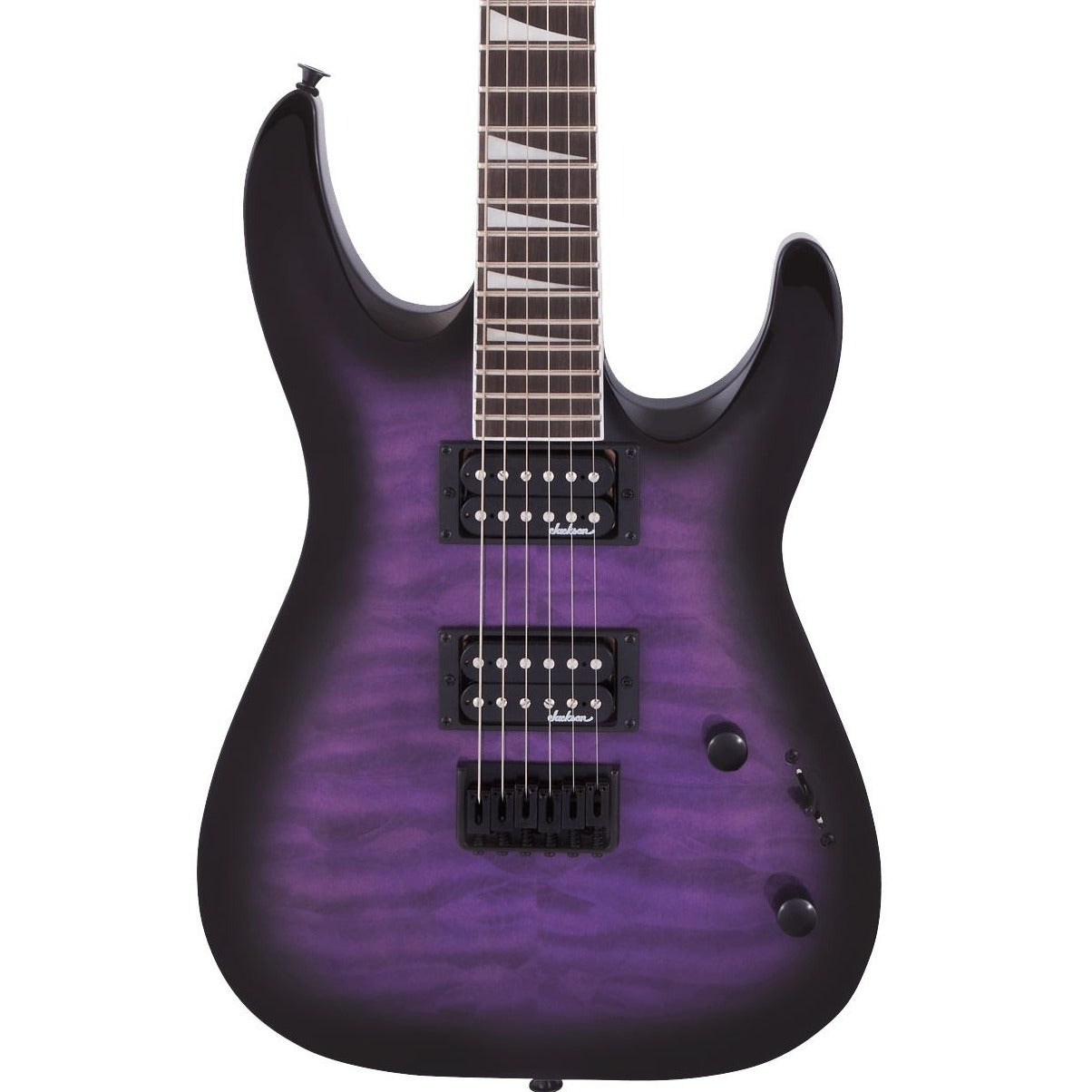 Jackson JS Series Dinky Arch Top JS32Q DKA HT, Transparent Purple Burst