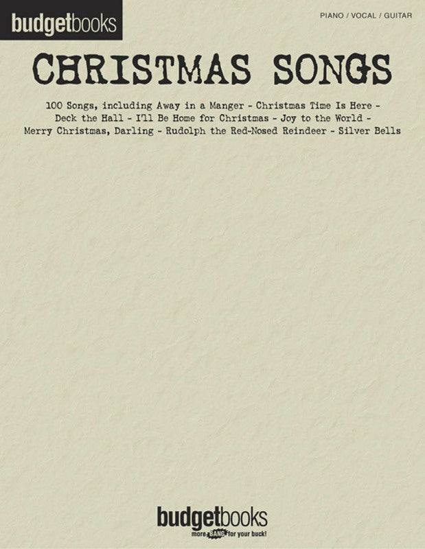 Budget Books: Christmas Songs PVG