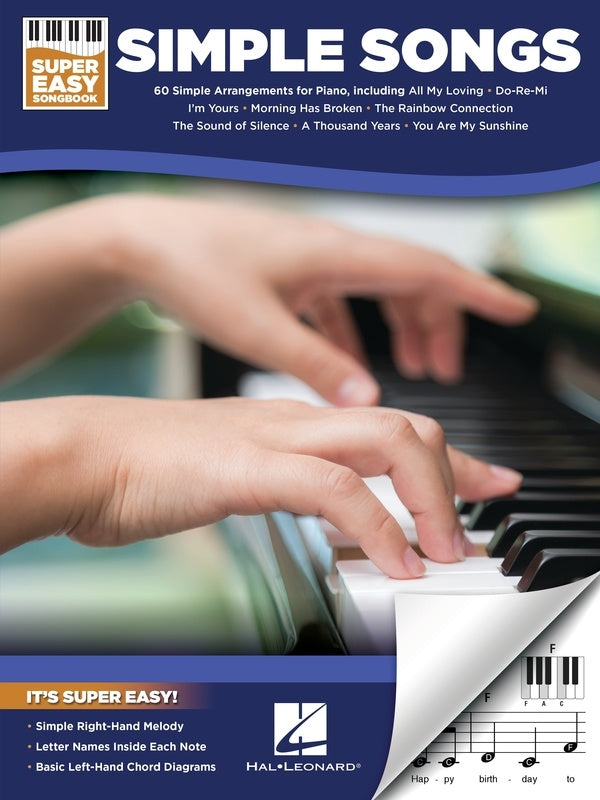 Simple Songs - Super Easy Piano Songbook