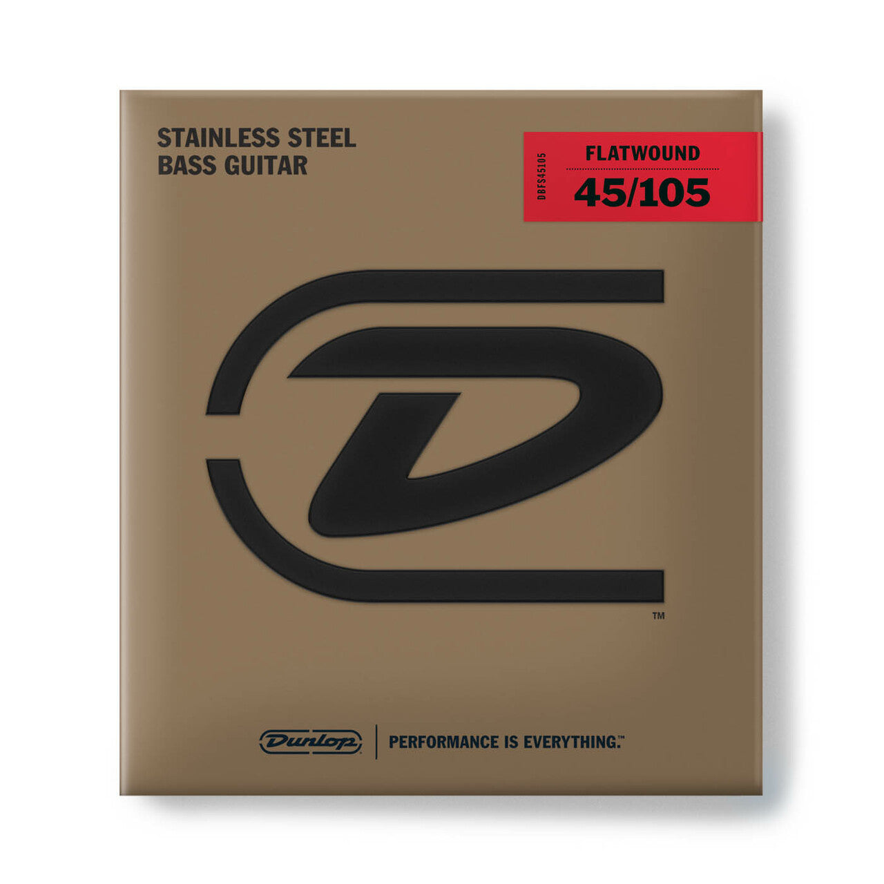 Dunlop Stainless Steel Flat Wound Bass Strings